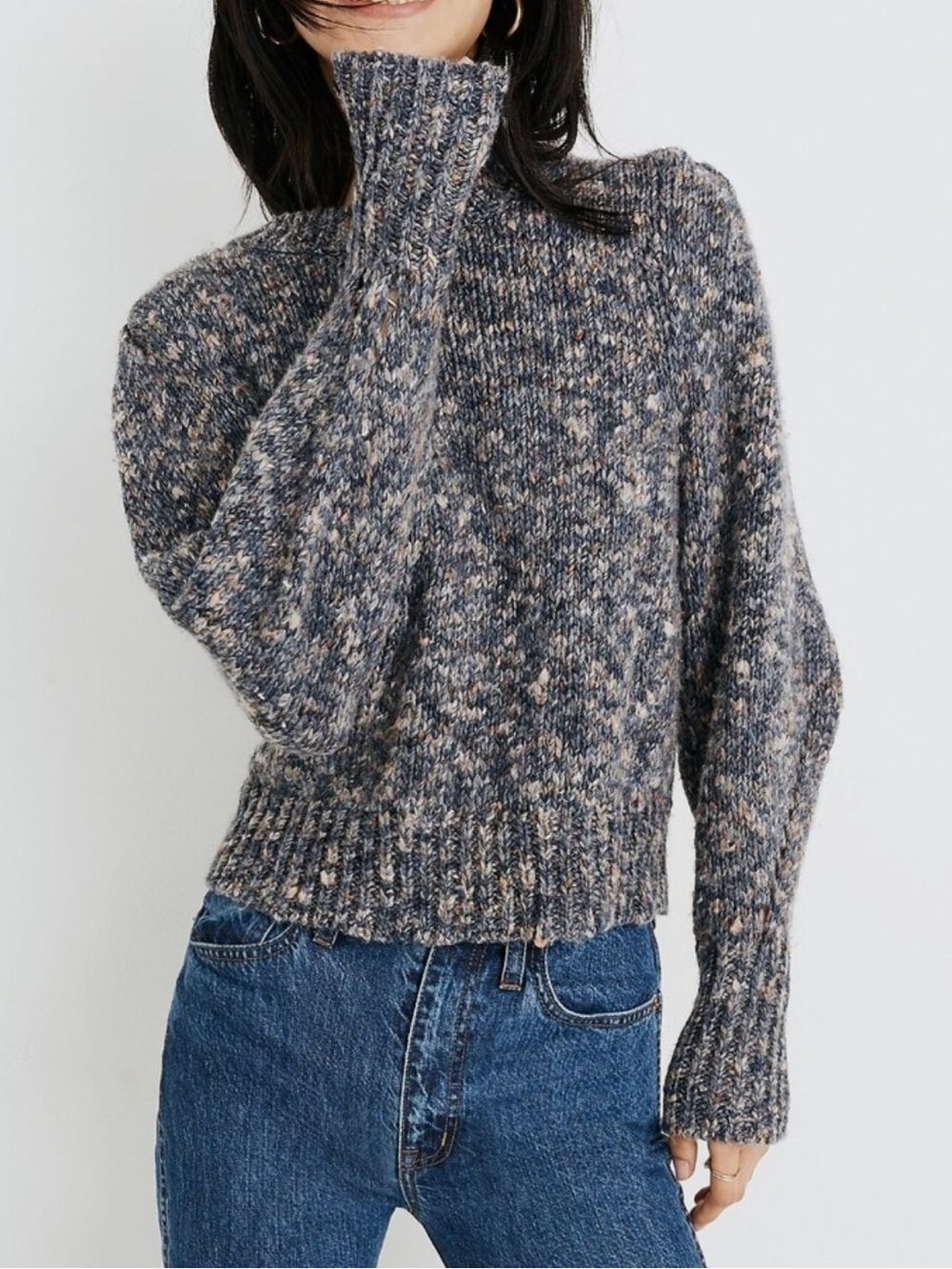 Madewell // Pleat-Shoulder Pullover Sweater